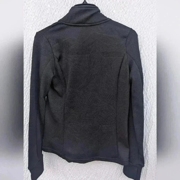 NWT MONDETTA Women's Black Full Zip-up Jacquard Printed Fitted Jacket Size XSm. - Picture 3 of 4